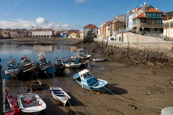 Obraz port rybacki w luanco