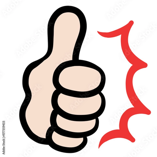 Fototapeta グッドマーク いいね グッドサイン