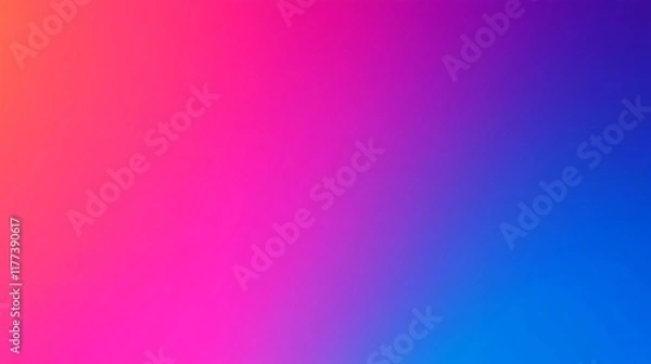 Fototapeta Vibrant Gradient Sunset Sky Transitioning Into Dramatic Night with Vivid Contrast and Copy Space