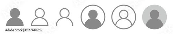 Obraz User profile icon set