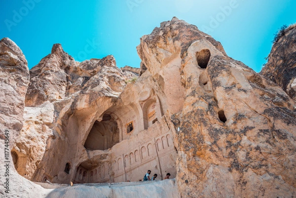 Fototapeta Eroded Rock Formations with Cavities
