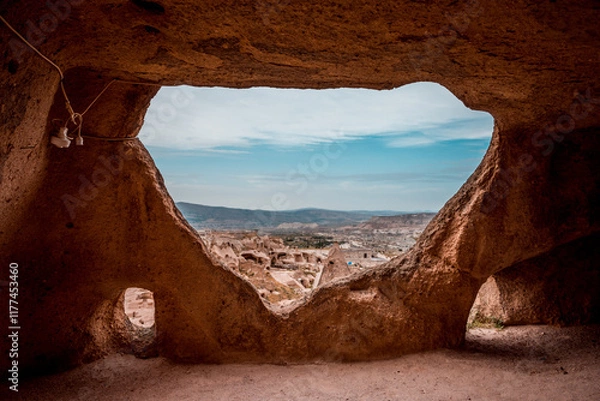 Fototapeta View through a Rocky Archway