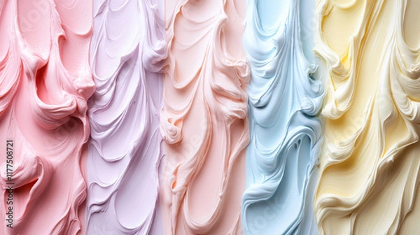 Obraz Colorful creamy texture for beauty and design