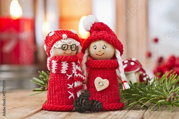 Obraz Weihnachts Holzfiguren