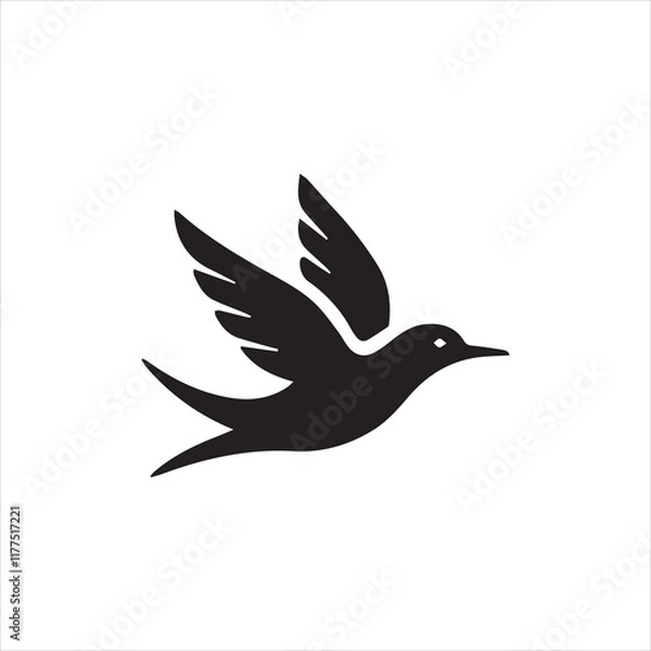 Obraz bird silhouette vector