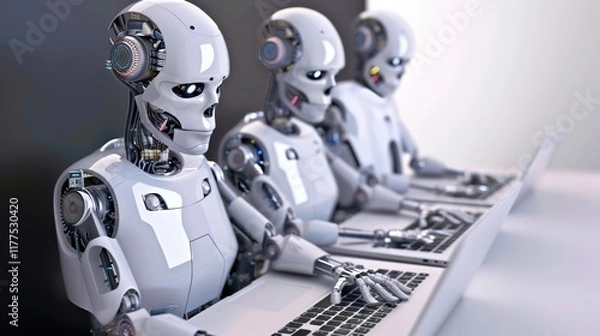 Fototapeta Unleashing the Power of the Artificial Intelligence Internet Exchange