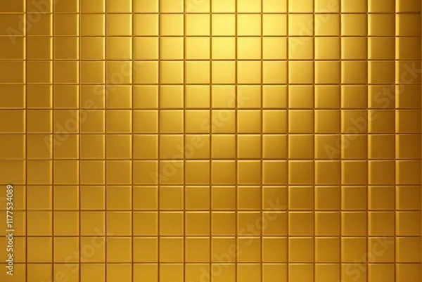 Fototapeta a close up of a gold background with a grid pattern
