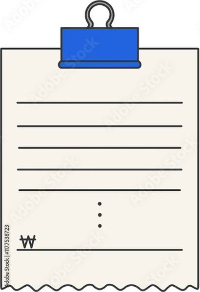 Fototapeta 연말정산 서류