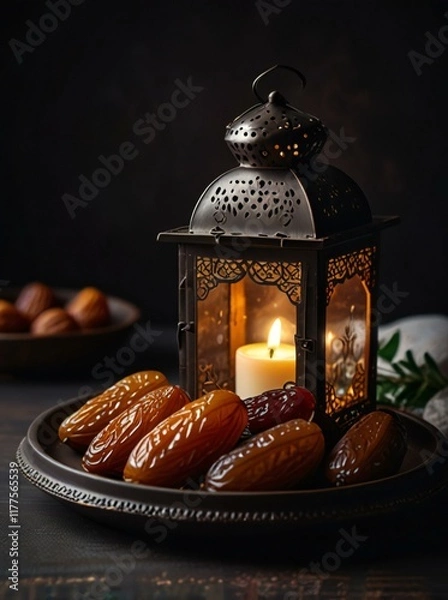 Obraz christmas still life with candle