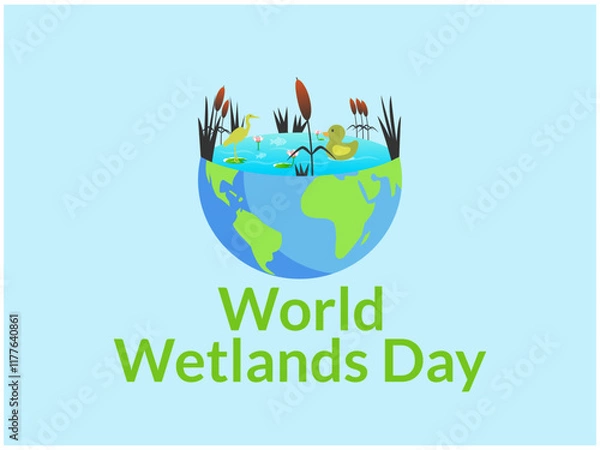 Fototapeta Celebrating Nature’s Guardians Creative Visuals for World Wetlands Day