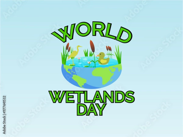 Fototapeta Celebrating Nature’s Guardians Creative Visuals for World Wetlands Day