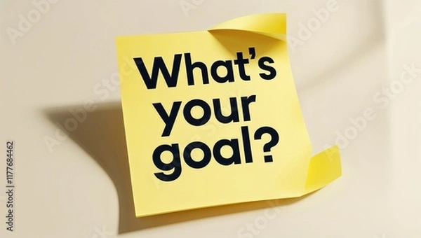 Fototapeta whats your goal  tag 