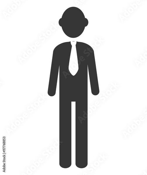 Fototapeta Businessman theme design, vector illustration icon.