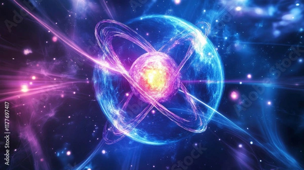 Fototapeta Striptease of particles