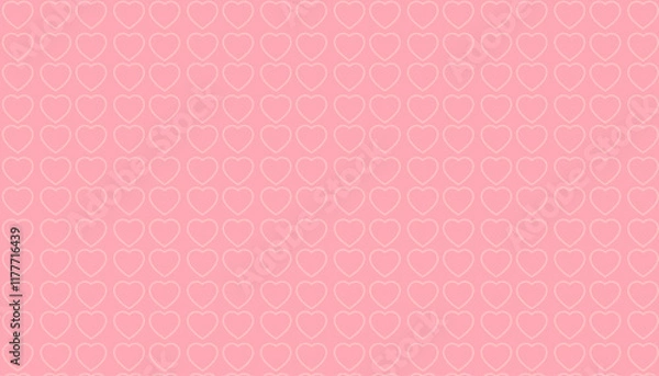 Fototapeta Abstract pastel background with hearts - concept Mother's Day, Valentine's Day, Birthday - spring colors