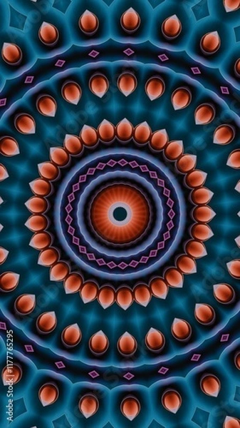 Obraz mandala motif design, kaleidoscope motif, mandala pattern, kaleidoscope pattern, wallpaper, mandala, kaleidoscope