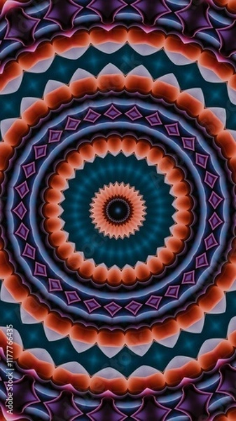 Obraz mandala motif design, kaleidoscope motif, mandala pattern, kaleidoscope pattern, wallpaper, mandala, kaleidoscope