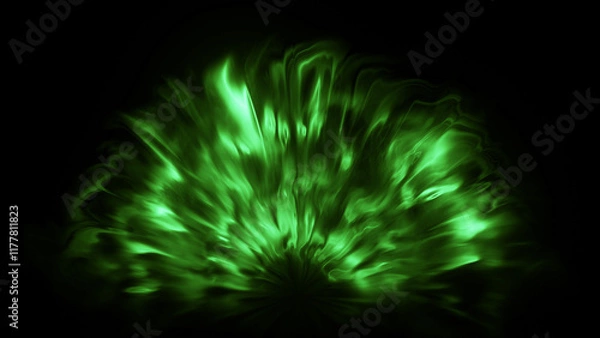 Obraz Effect Green Plasma Shockwave Fx