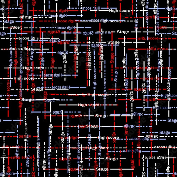 Obraz Geometric design seamless pattern