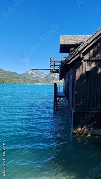Obraz Hütte am Wasser