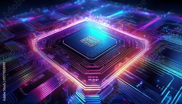 Obraz abstract technology background