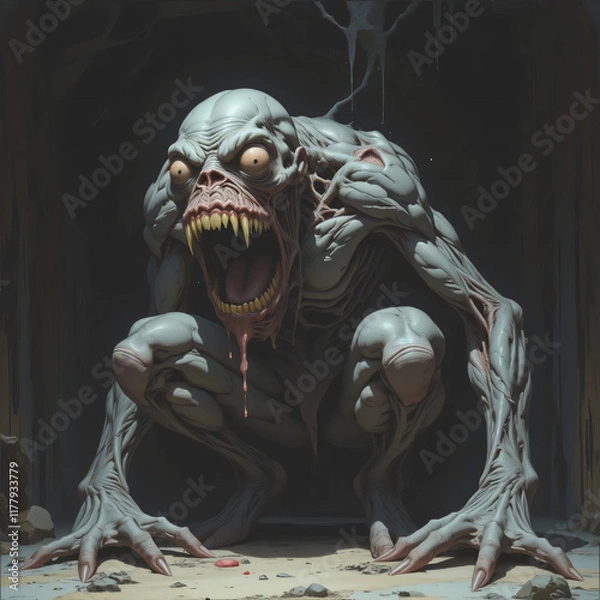 Obraz A horrible monster