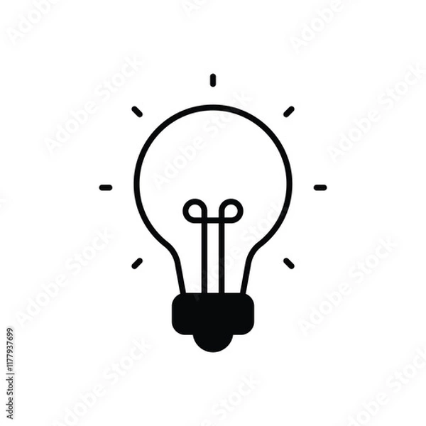 Fototapeta Blub vector icon