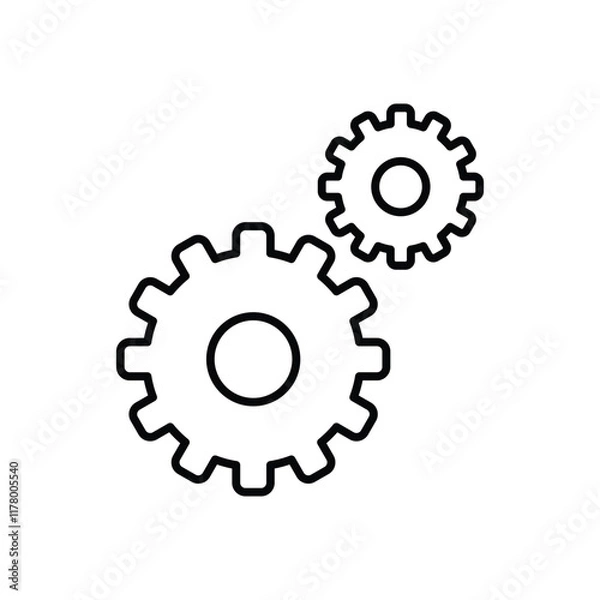 Obraz Gear vector icon