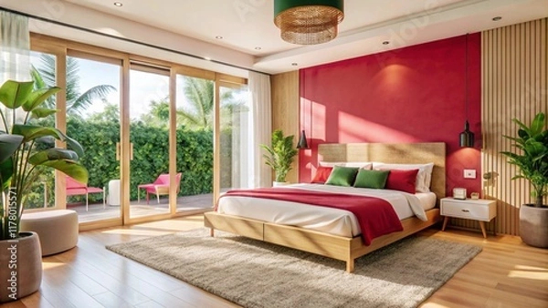 Obraz luxury bedroom, interior design concept.