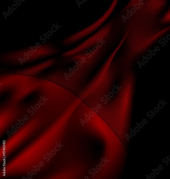 Obraz dark red silk and veil