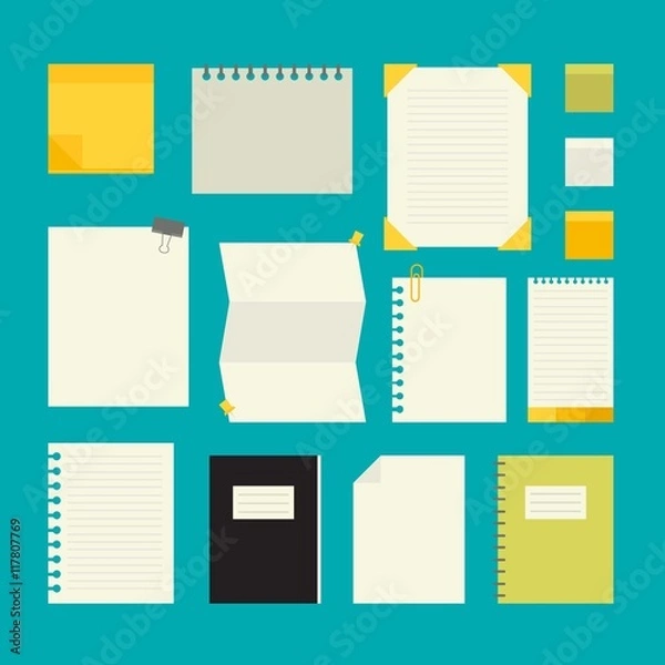 Fototapeta Kinds papers pack