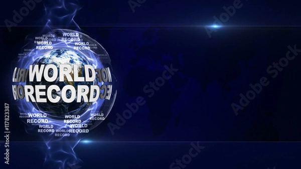 Obraz WORLD RECORD Text and Earth
