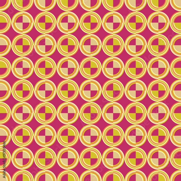 Fototapeta Seamless vector background with abstract geometric pattern. Print. Repeating background. Cloth design, wallpaper.