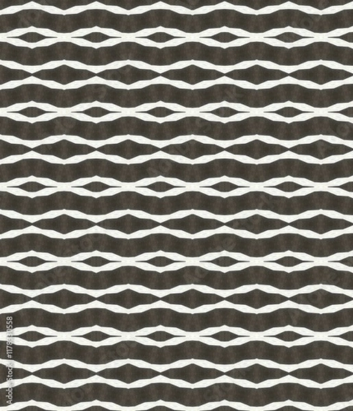 Fototapeta A Retro Vibes Pattern. Repeating Abstract Design Showcasing Layered Shapes and Smooth Color Transit