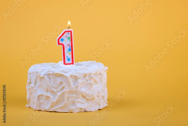 Fototapeta First birthday cake