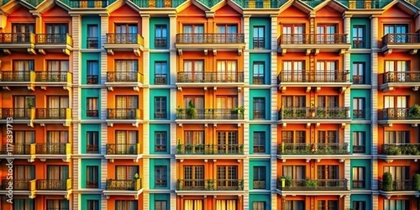 Fototapeta 3D Render Modern Hotel Architecture Wallpaper Macro