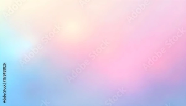 Fototapeta An abstract color gradient background featuring soft pastel hues, with a smooth gradation texture