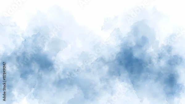 Fototapeta Abstract Blue Cloud Background Illustration