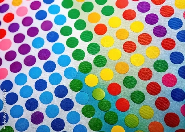 Fototapeta Continuous Dot Polka Pattern Background, Seamless Polka Dot Texture, Repeating Dot Design, Abstract Dot Wallpaper,  Geometric Dot Pattern