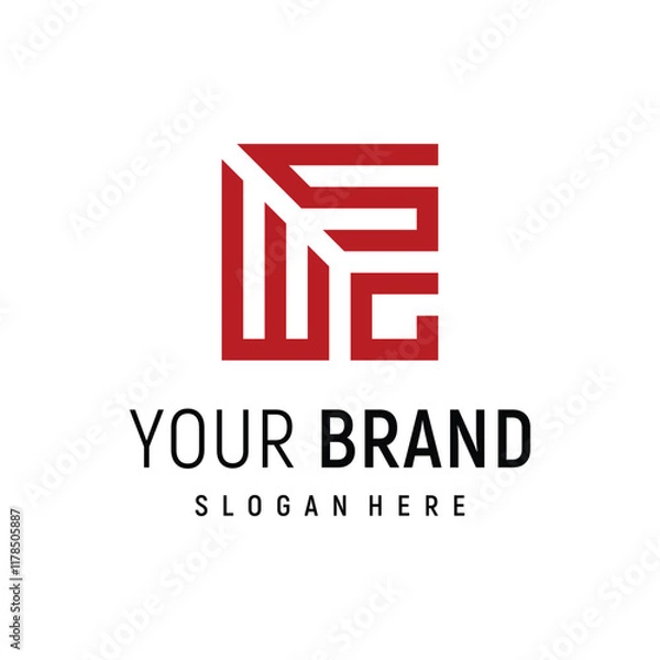 Obraz letter WSG logo design element vector template