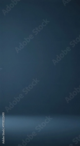 Fototapeta Smooth Dark Teal Gradient Background Studio Backdrop Digital Paper Texture Abstract Design