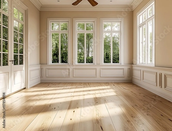 Obraz Sunlit Elegant Room Interior