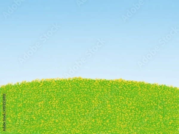 Obraz 노란 꽃이 핀 언덕