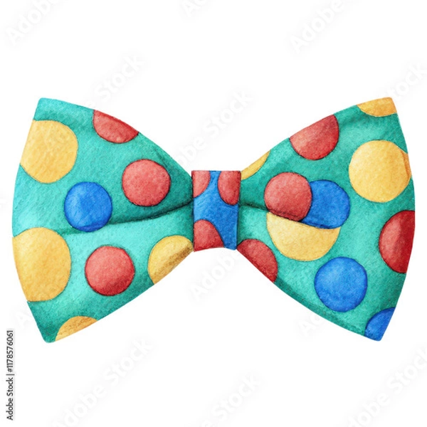 Fototapeta Easter watercolor bow tie design creative art festive occasion colorful environment unique perspective