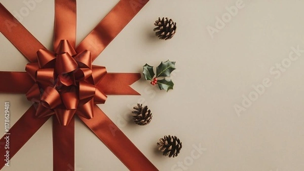 Obraz gift box with ribbon