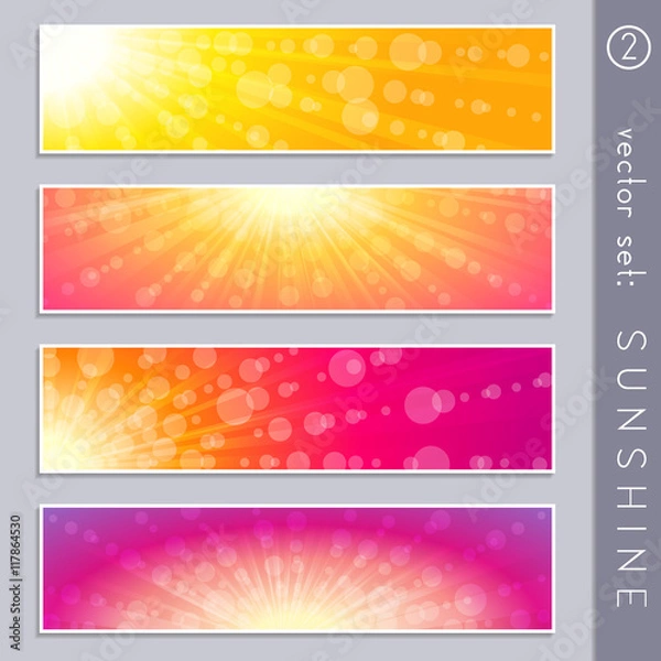 Obraz Summertime sky banners