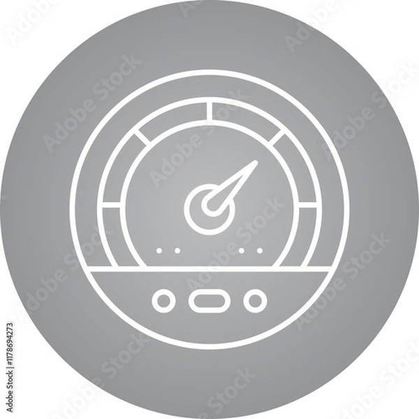 Fototapeta Velocity icon single vector illustration