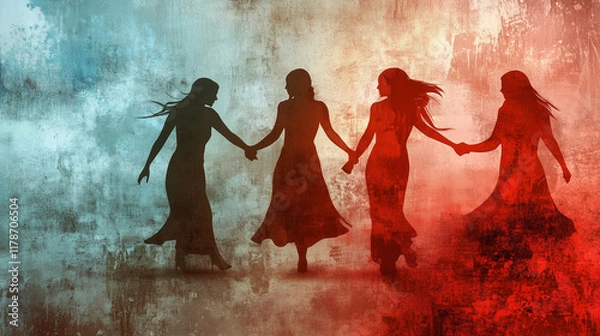 Obraz A symbolic picture representing the fight against violence against women