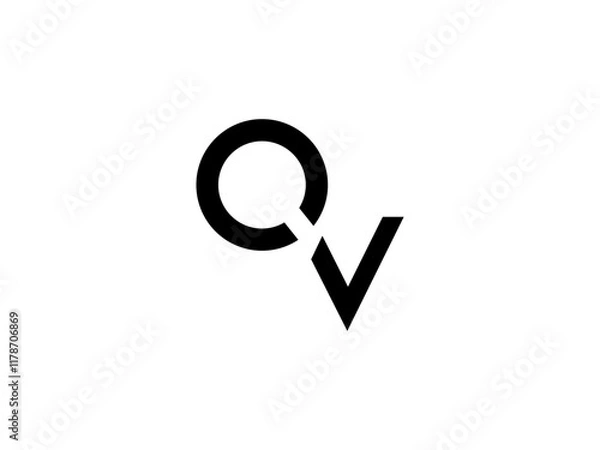 Fototapeta OVL Logo Design Vector Art