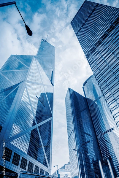 Obraz modern skyscrapers of hong kong,china.